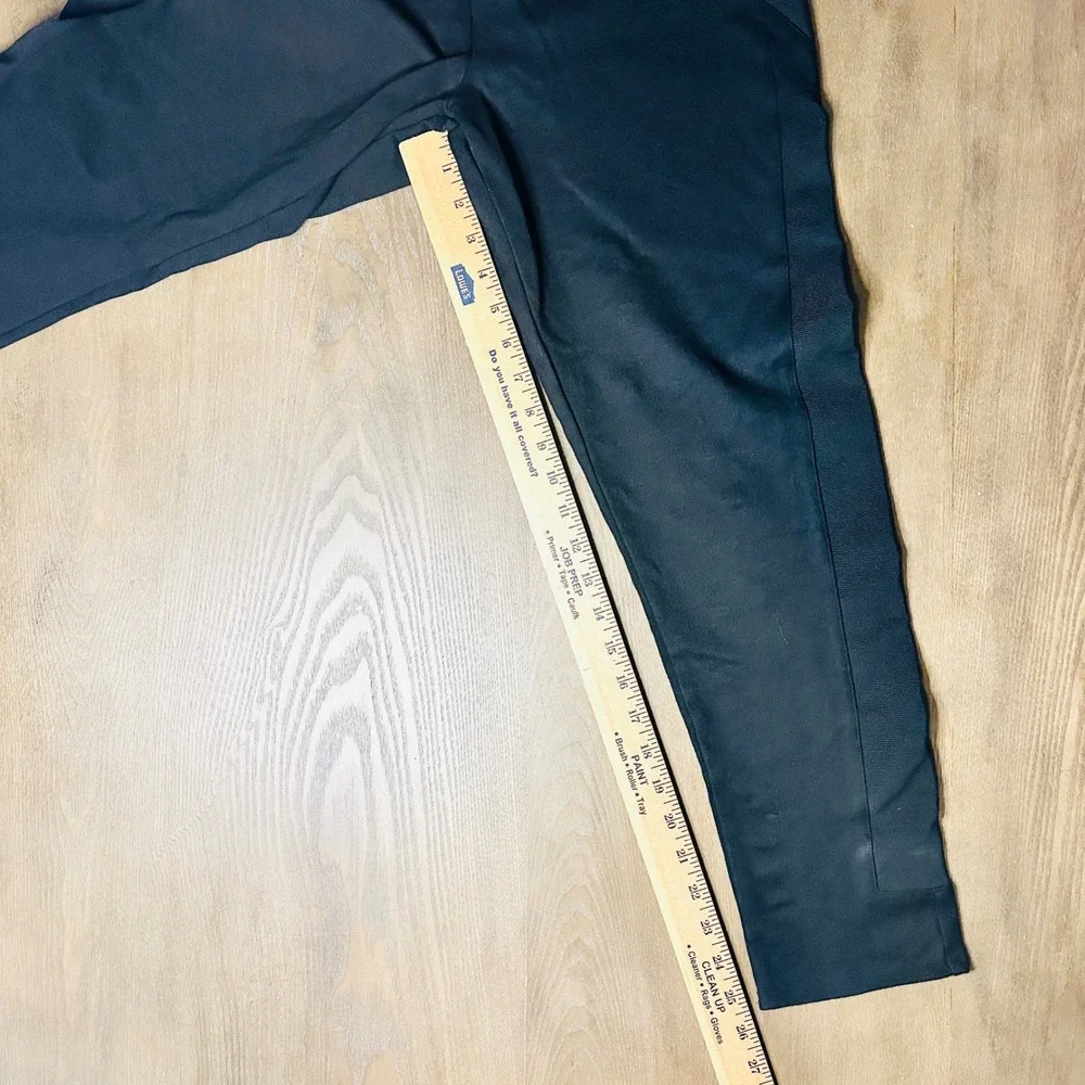 INC International Concepts Womens Black‎ Ribbed Side Elastic Waist Leggings 16